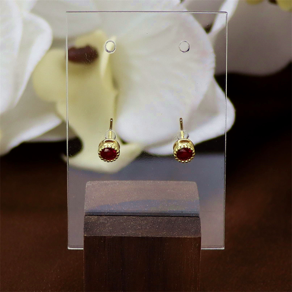S925 Sterling Silver Minimalist Single Zirconia Stud Earrings