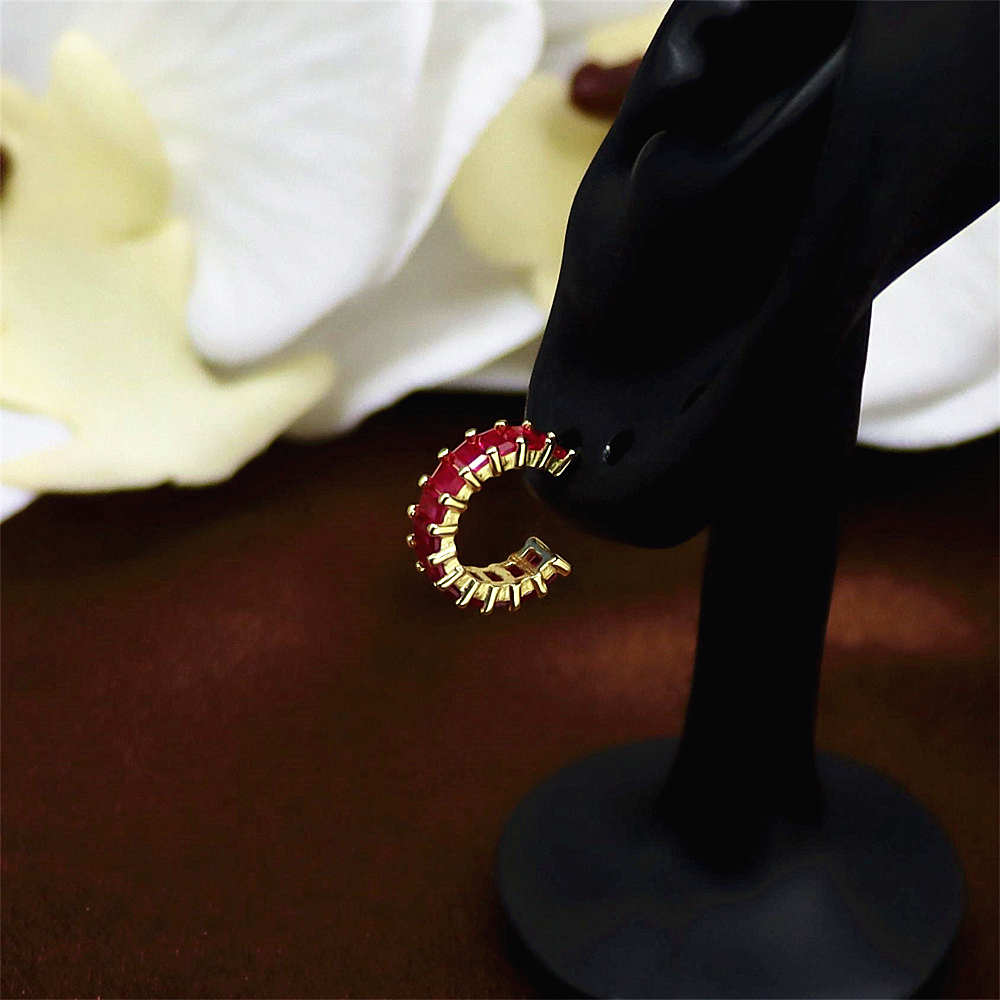 S925 Sterling Silver Earrings with Colorful Cubic Zirconia Studs for Women