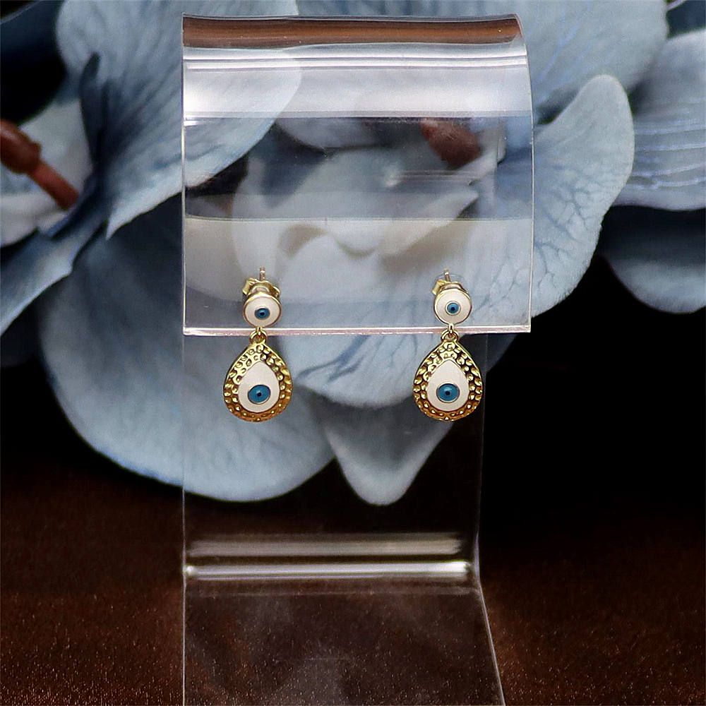 S925 Sterling Silver Devil's Eye Stud Earrings
