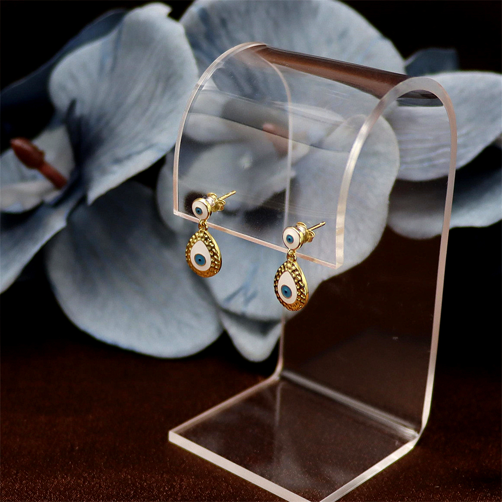 S925 Sterling Silver Devil's Eye Stud Earrings