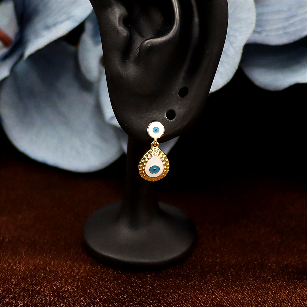 S925 Sterling Silver Devil's Eye Stud Earrings