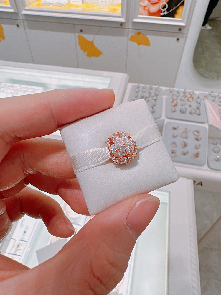 Pandora 2022 SPARKLING HERBARIUM CLUSTER ROUND 14K Rose GOLD