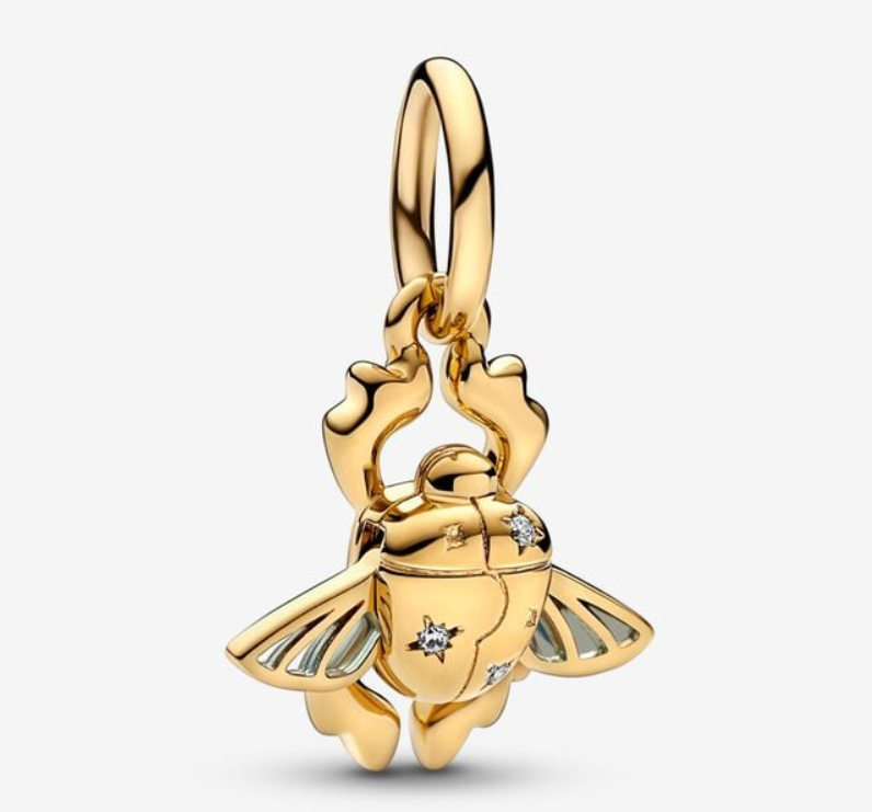 Aladdin Scarab Beetle PANDORA SHINE Charm Pendant