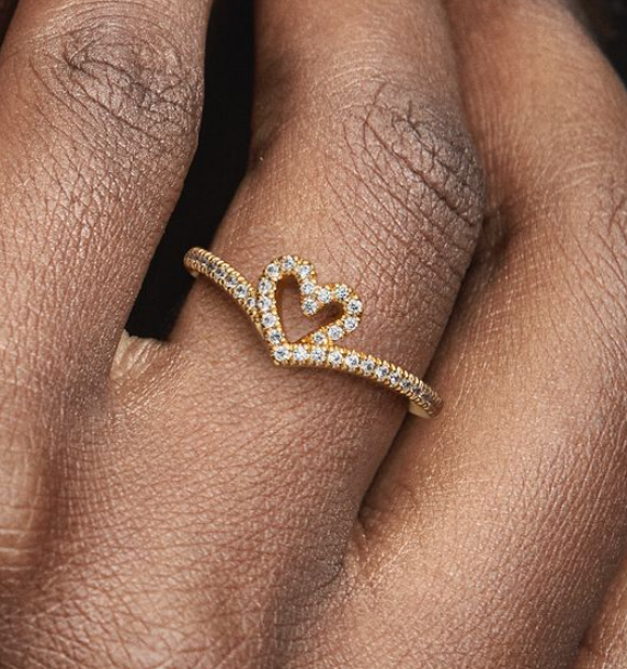 Pandora Timeless Wish Sparkling Heart Ring