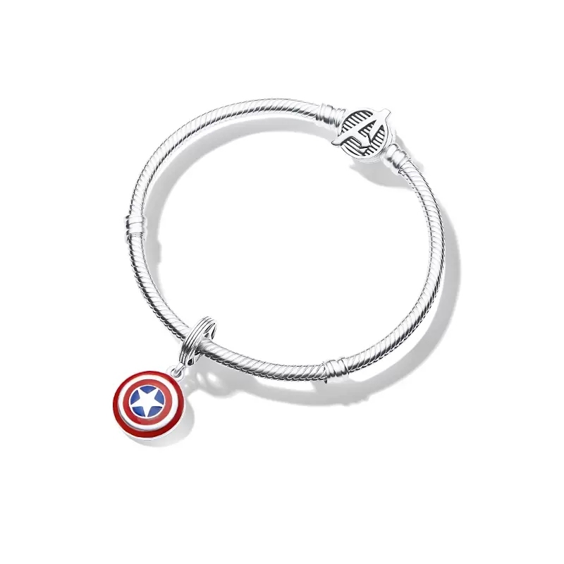 PANDORA Jewelry Women Silver Bracelet The Avengers Captain America