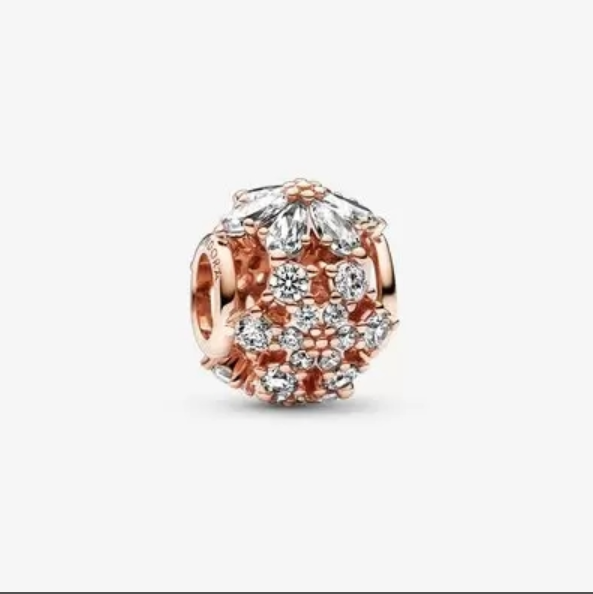 Pandora 2022 SPARKLING HERBARIUM CLUSTER ROUND 14K Rose GOLD
