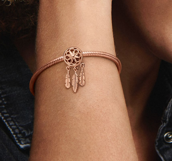 PANDORA Jewellery Charm Dreamcatcher Rose Gold