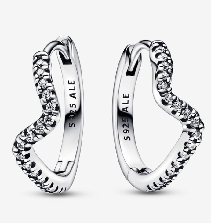 Pandora Timeless Sparkling Wave korvakorut