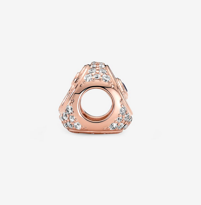 Pandora Hamsa All-seeing Eye Feather Three-sided  Charm