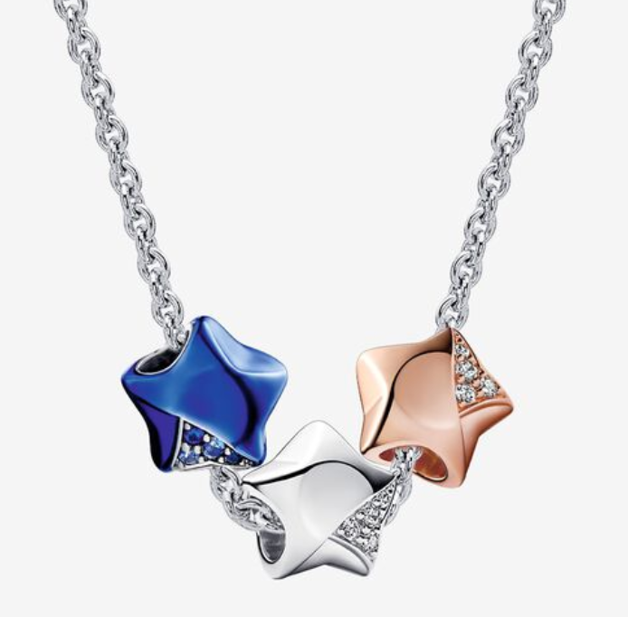 Pandora Lucky Star Guardian Planet  Charm Set Necklace-60
