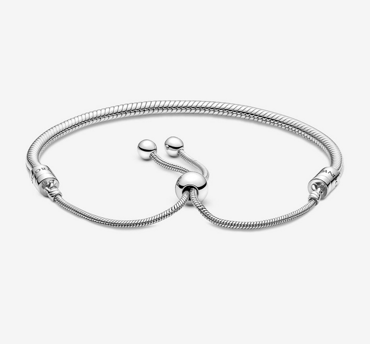 PANDORA Shine Sliding Chain Charm Cluster Charm and Bracelet Set ALE S925