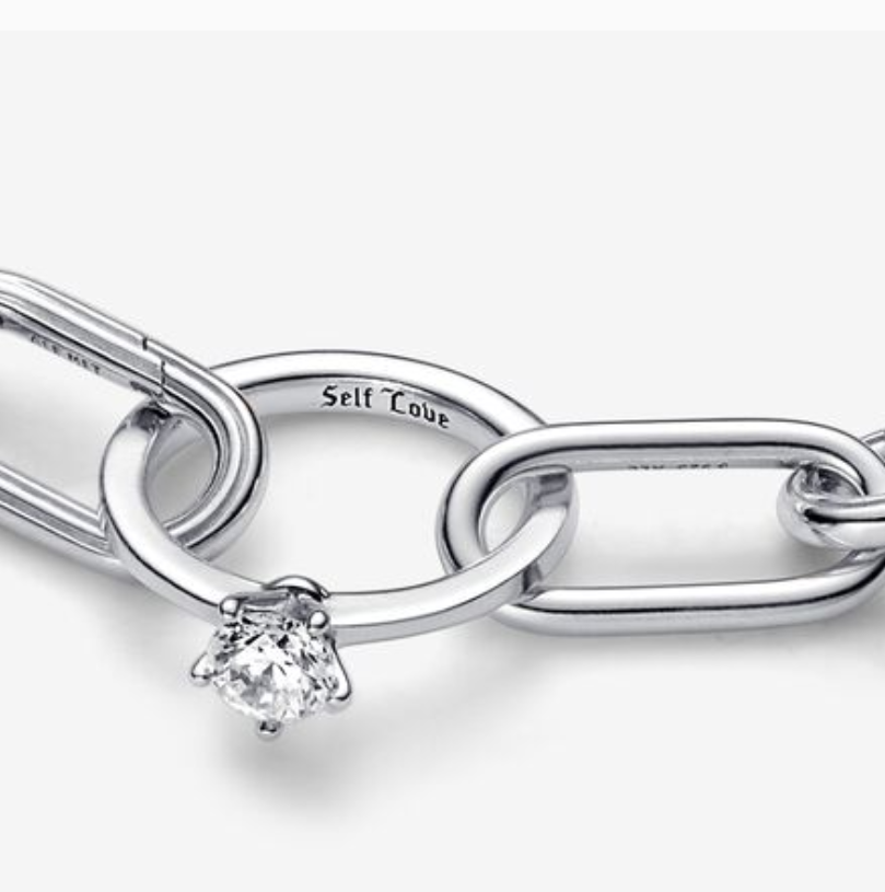 Marry Me Double Link by PANDORA Sterling Silver with Zirconia