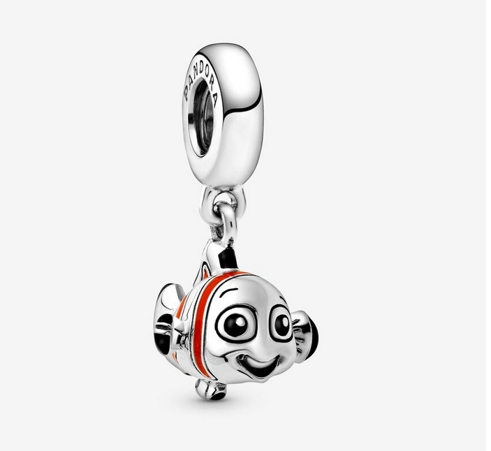 Pandora Pixar Finding Nemo Dangle Moments Charm Key Ring Set  ALE S925