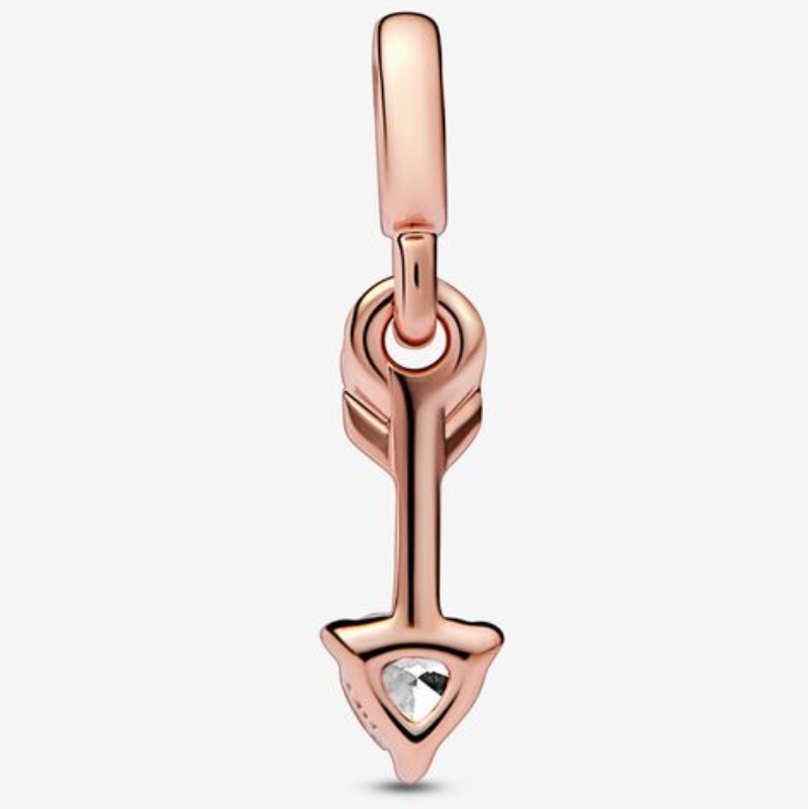 Arrow of Love Mini-Dangle by PANDORA ME, Rosé, Zirconia