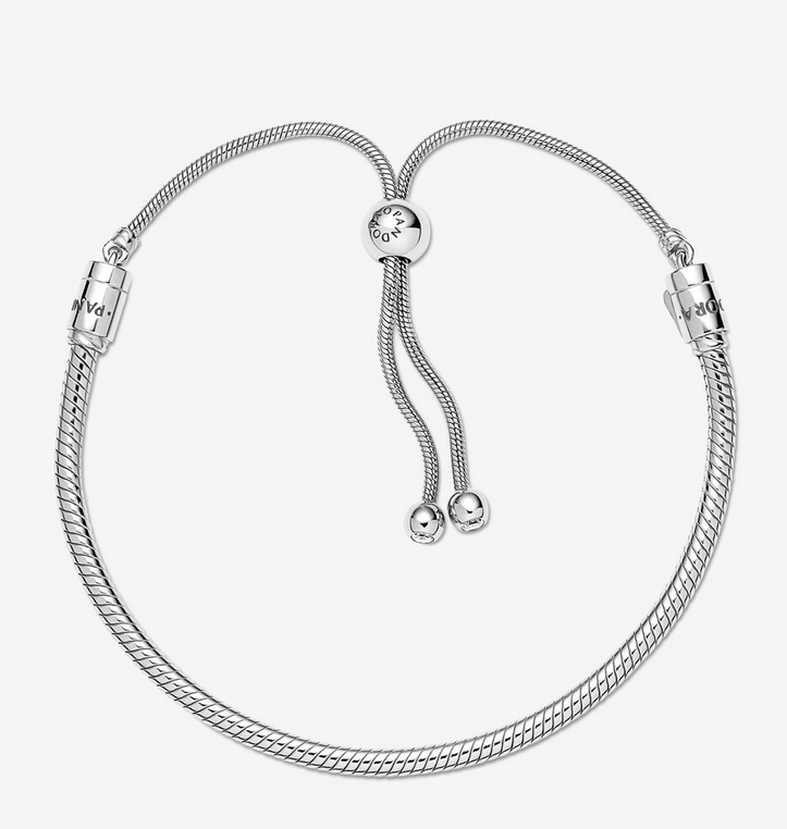 PANDORA Shine Sliding Chain Charm Cluster Charm and Bracelet Set ALE S925