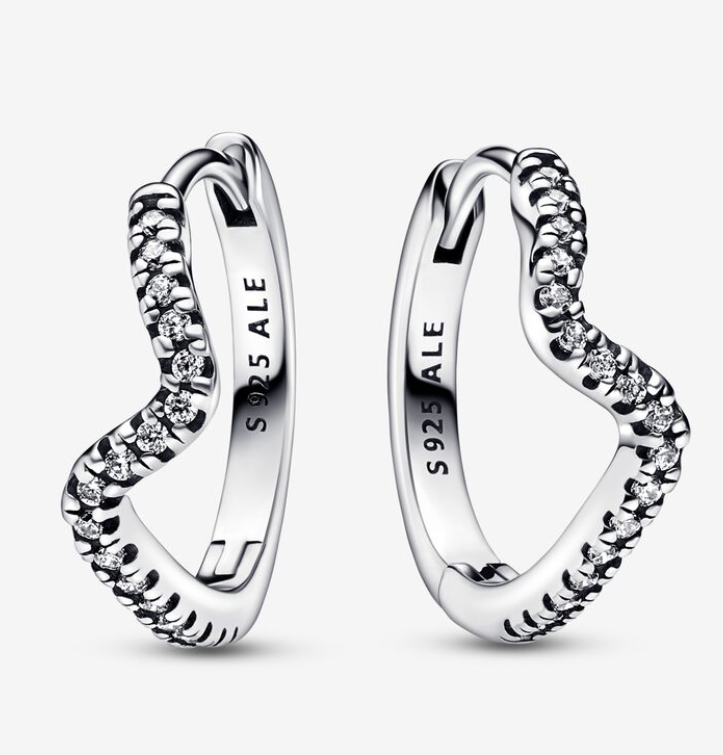 Pandora Timeless Sparkling Wave korvakorut