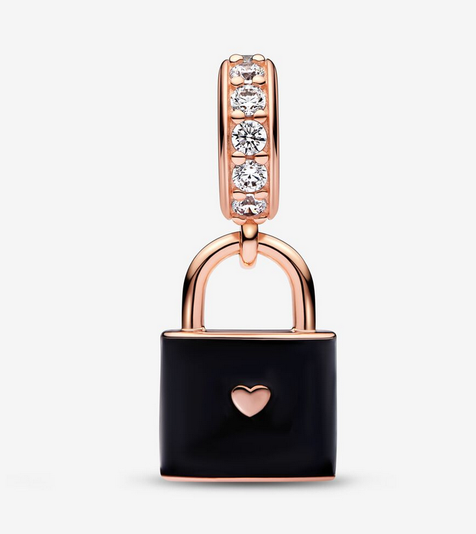 Pandora Rose Gold Love Padlock Dangle Charm
