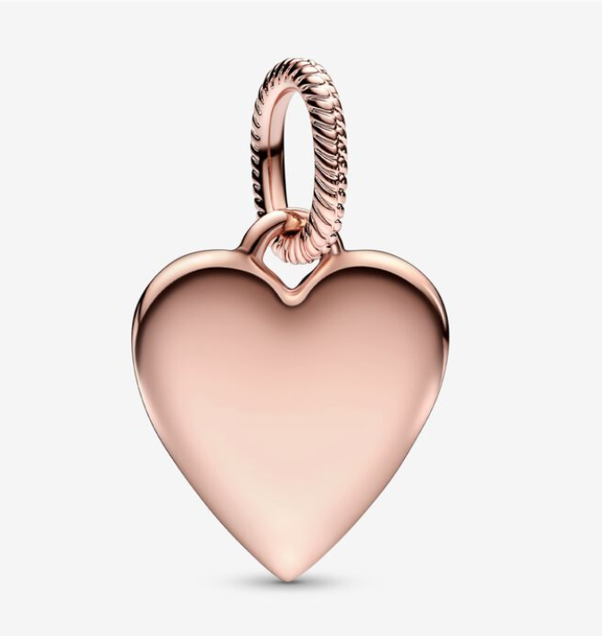 Pandora Moments Engravable Heart Tag Pendant riipus