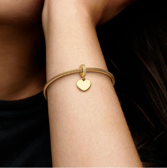 Pandora Moments Engravable Heart Tag riipushela
