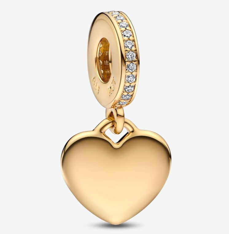 Pandora Moments Engravable Heart Tag riipushela