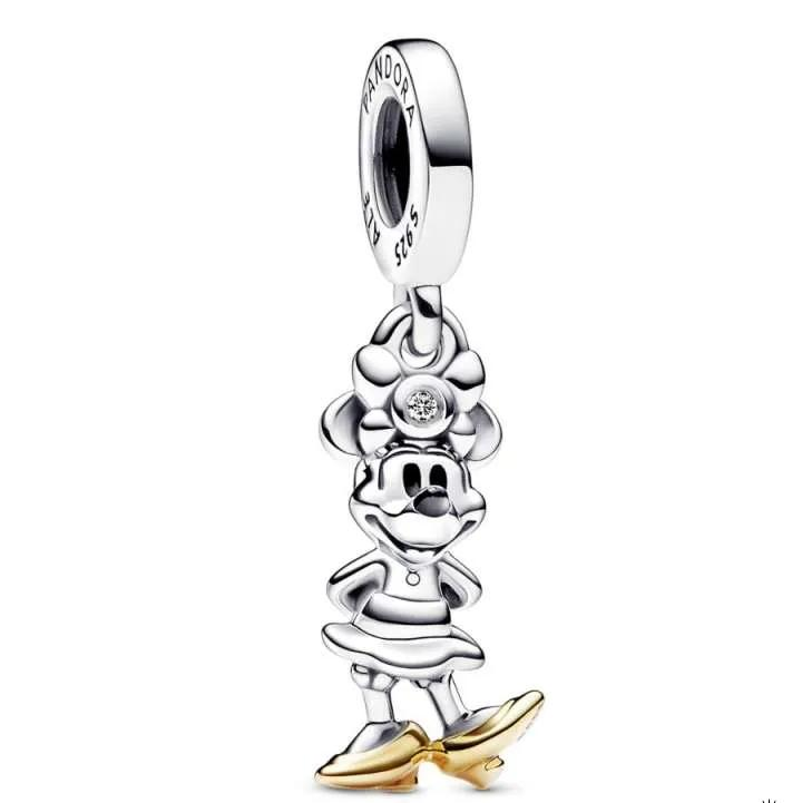 PANDORA 925  100th Anniversary Minnie Mouse Dangle Charm