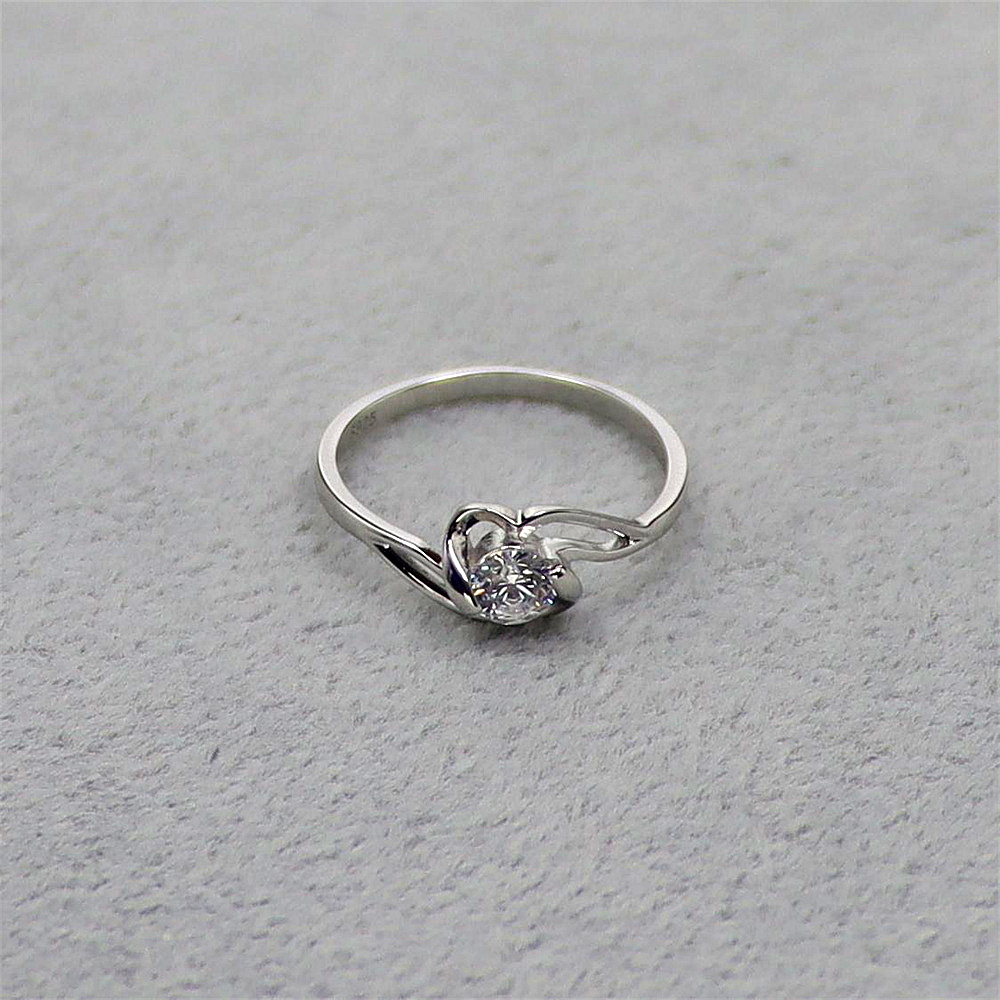 S925 Sterling Silver Imitation Crown Wedding Ring for Women