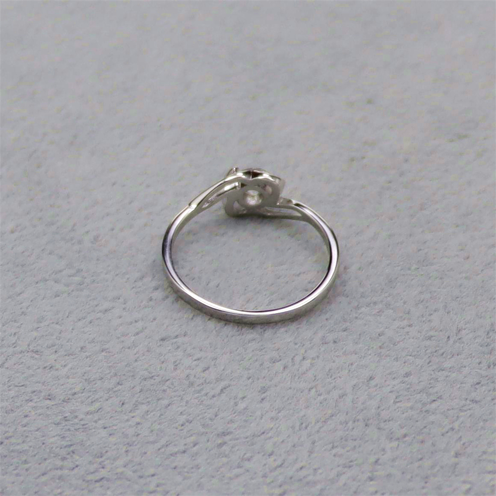 S925 Sterling Silver Imitation Crown Wedding Ring for Women
