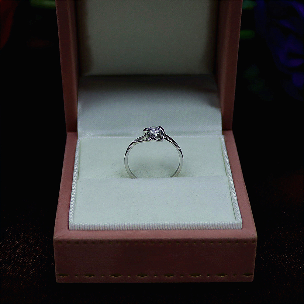 S925 Sterling Silver Imitation Crown Wedding Ring for Women