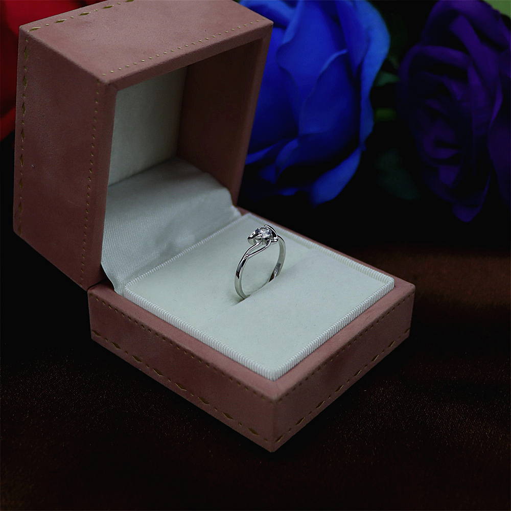 S925 Sterling Silver Imitation Crown Wedding Ring for Women
