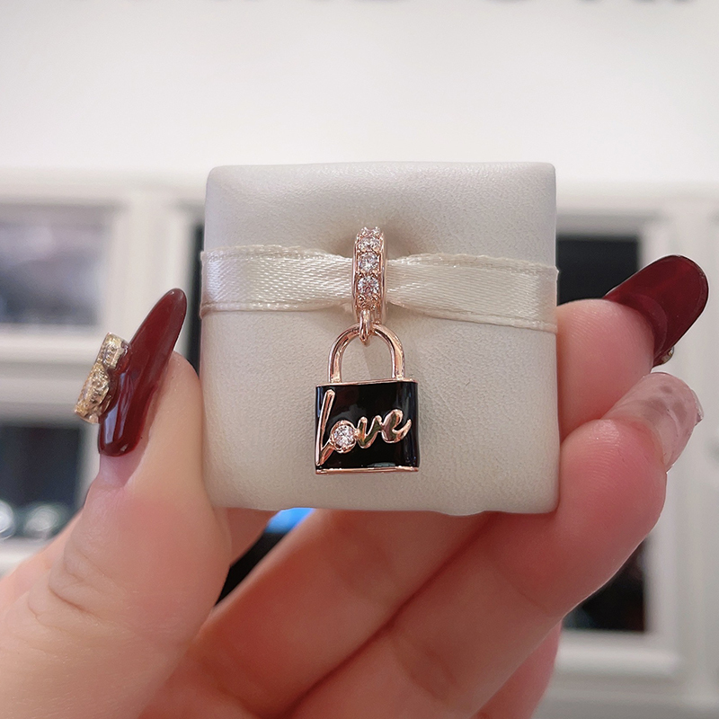 Pandora Rose Gold Love Padlock Dangle Charm