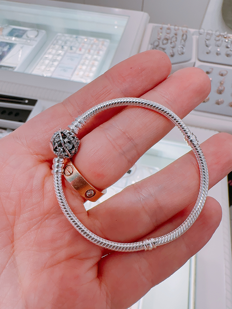 PANDORA 925 Tinker Bell Chain Charm Bracelet