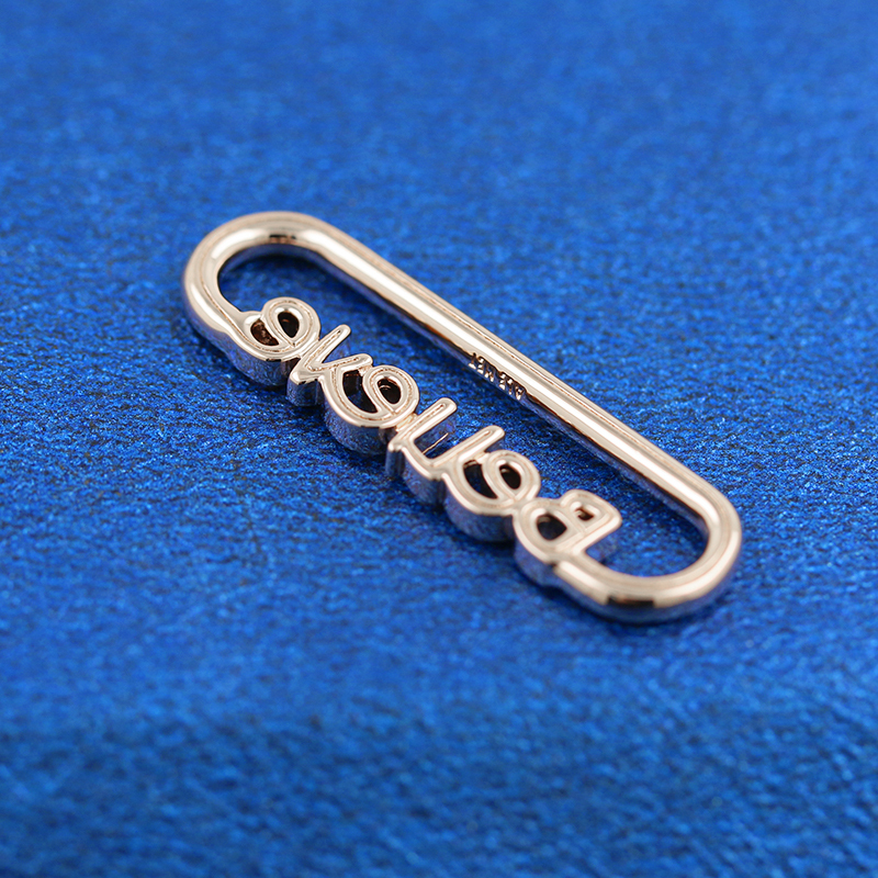 Rose Gold PANDORA Me Styling BELIEVE Word Link Charm