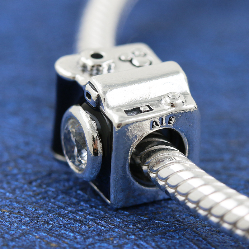 Pandora Sentimental Snapshots Camera Charm, CZ &Black Enamel