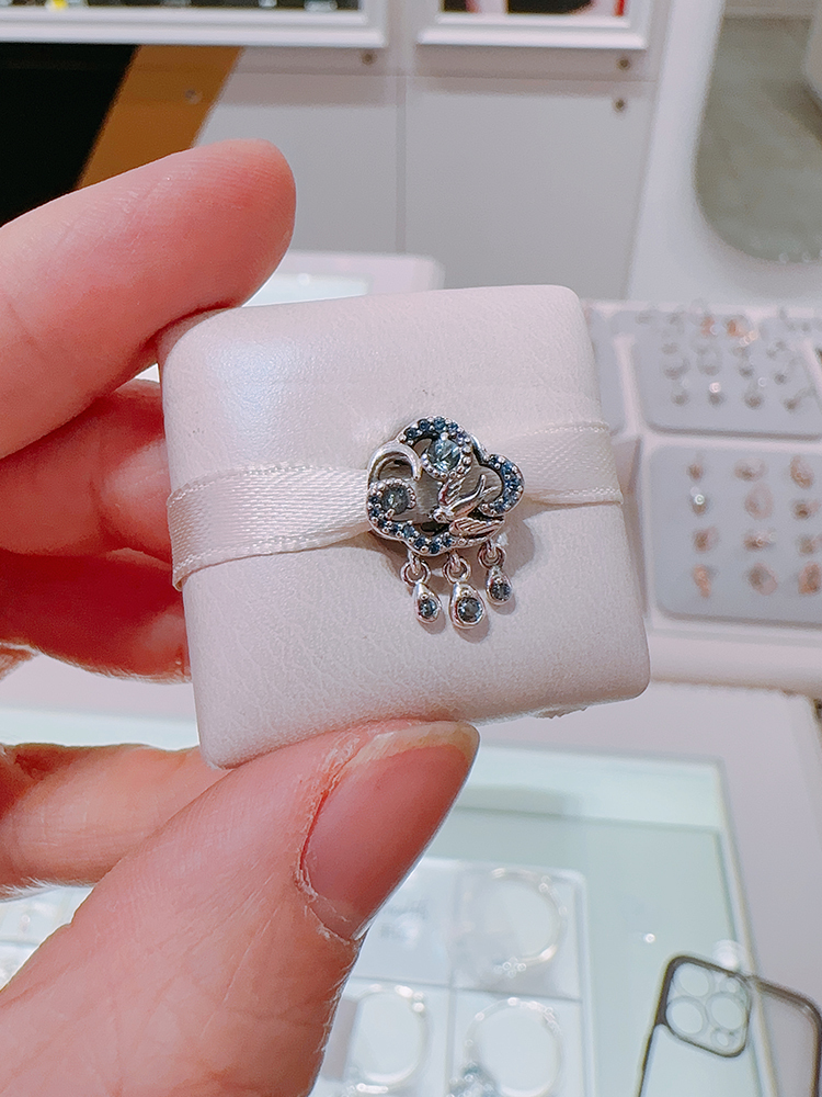 Pandora Moments 925 Sterling Silver Cloud & Swallow Charm