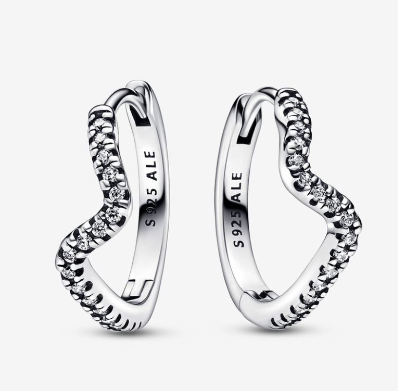 Pandora Timeless Sparkling Wave korvakorut