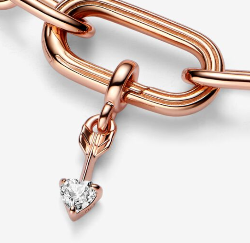Arrow of Love Mini-Dangle by PANDORA ME, Rosé, Zirconia