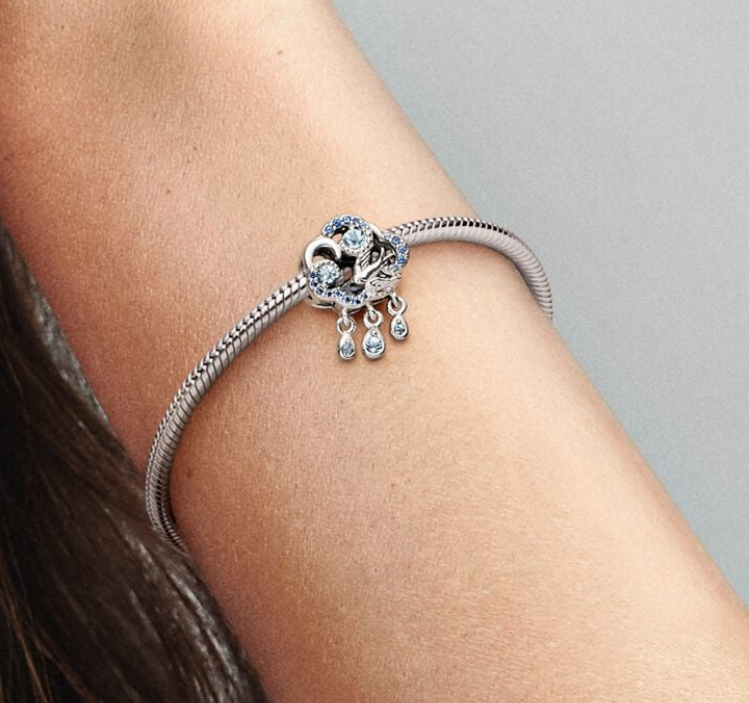Pandora Moments 925 Sterling Silver Cloud & Swallow Charm