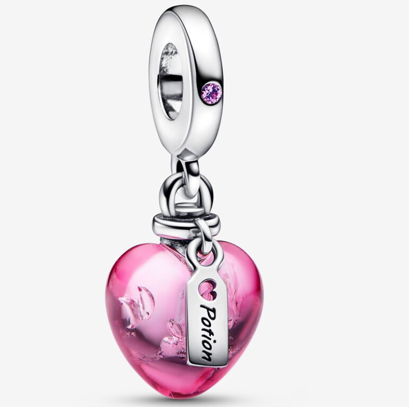925 Silver Murano Glass Charm Pendant Love Potion by PANDORA