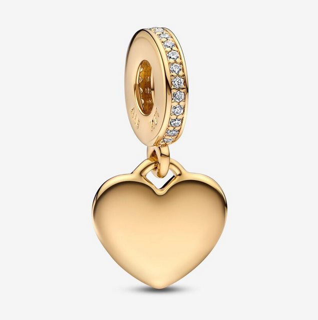 Pandora Moments Engravable Heart Tag riipushela