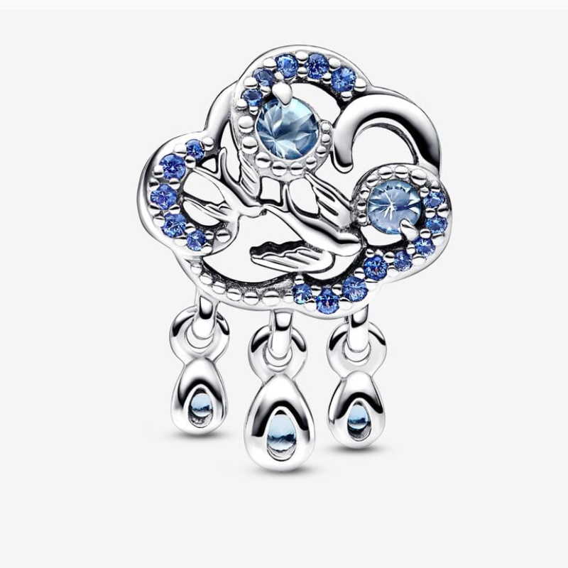 Pandora Moments 925 Sterling Silver Cloud & Swallow Charm