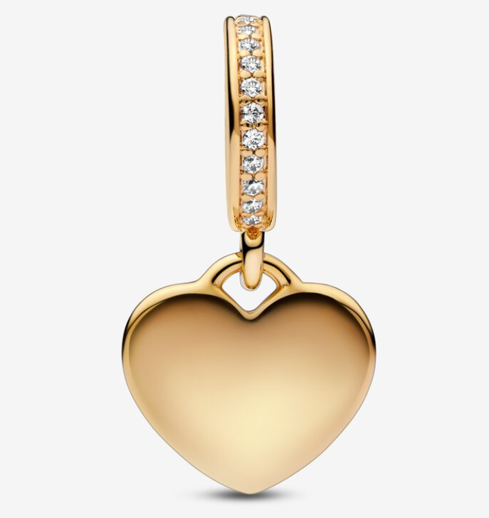 Pandora Moments Engravable Heart Tag riipushela