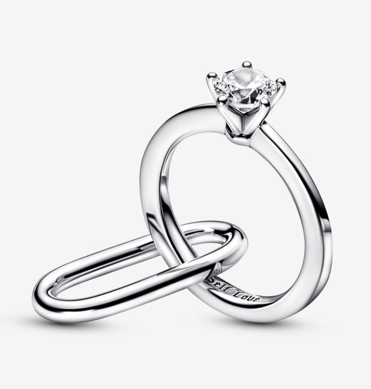 Marry Me Double Link by PANDORA Sterling Silver with Zirconia