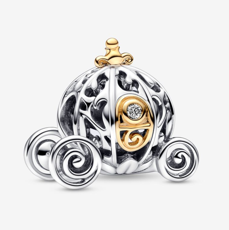 PANDORA  100th Anniversary Cinderella's Enchanted Carriage Charm