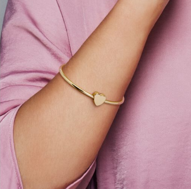 Pandora Moments Gold Heart Charm