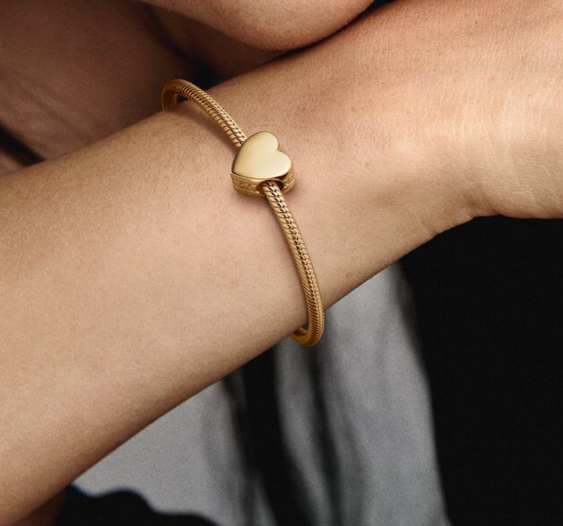Pandora Moments Gold Heart Charm