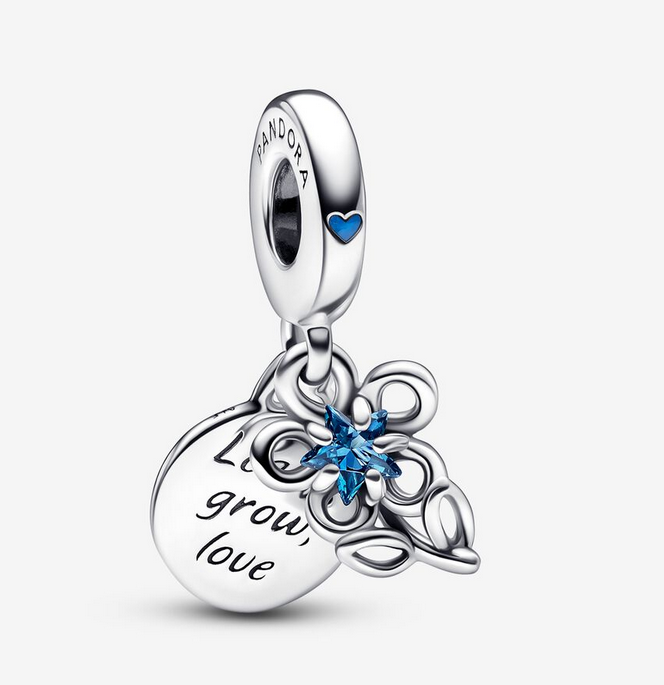 Pandora Blooming Flower Double Infinity Knot Snake Chain Set Bracelet ALE S925