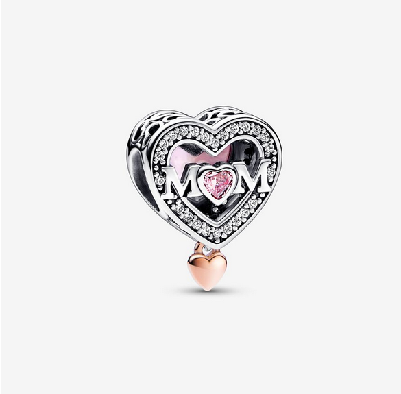 Pandora Moments Two-tone Openwork Mum