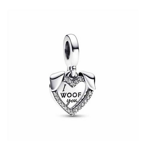 Pandora Moments I Woof You ale s925 sterling silver charm