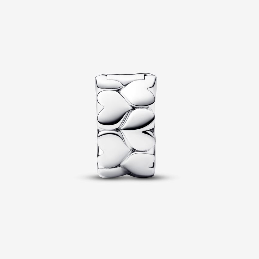 Pandora Heart Pattern Clip Charm ale s925