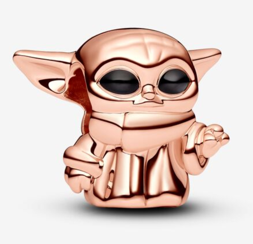 Pandora  Parks rose gold-plated charm with black enamel